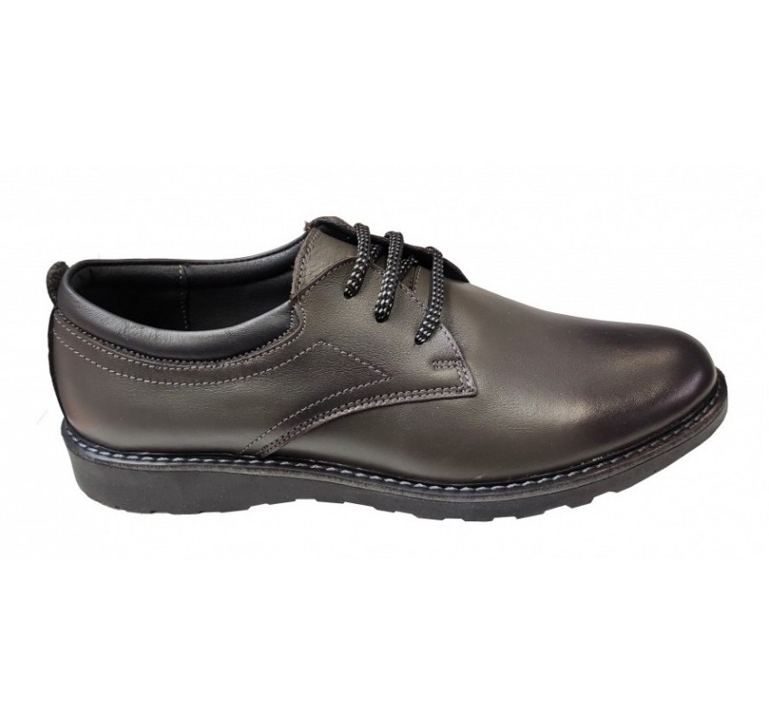 Pantofi barbati eleganti, din piele naturala, Gri, CIUCALETI SHOES