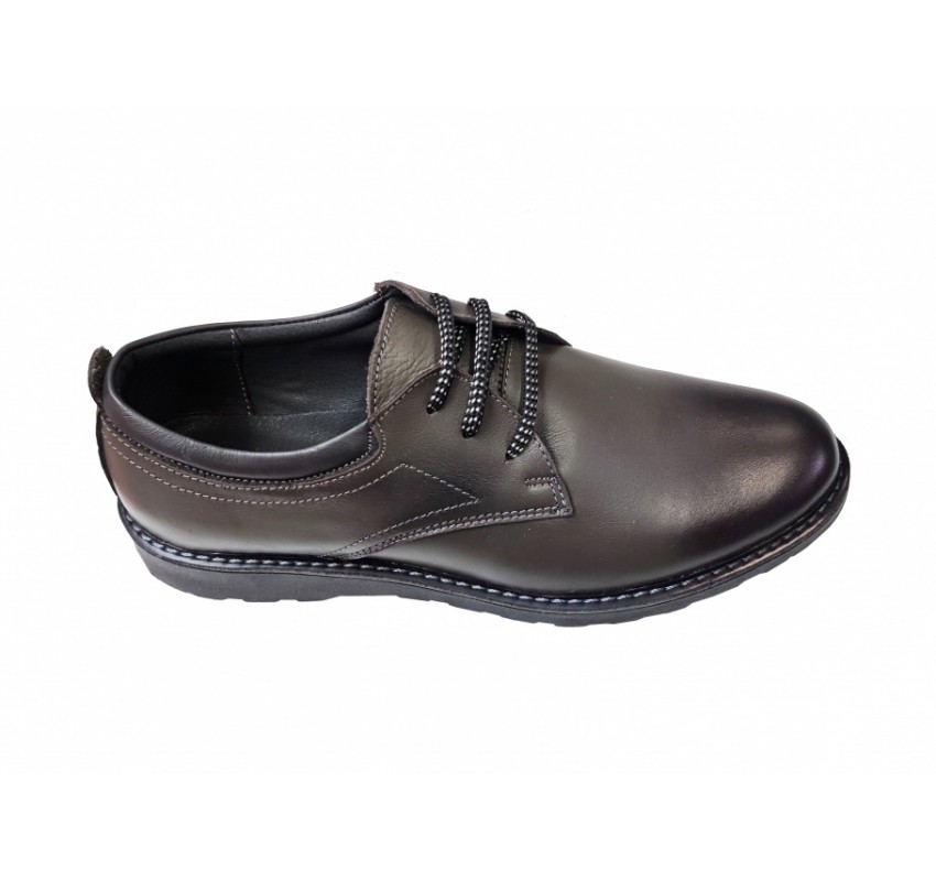 Pantofi barbati eleganti, din piele naturala, Gri, CIUCALETI SHOES