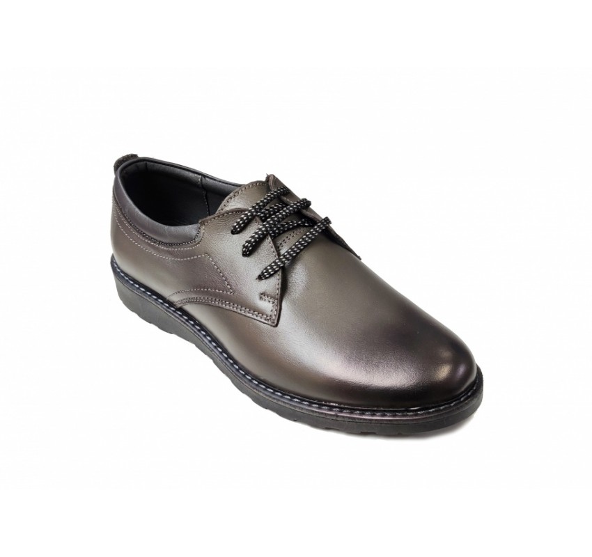 Pantofi barbati eleganti, din piele naturala, Gri, CIUCALETI SHOES