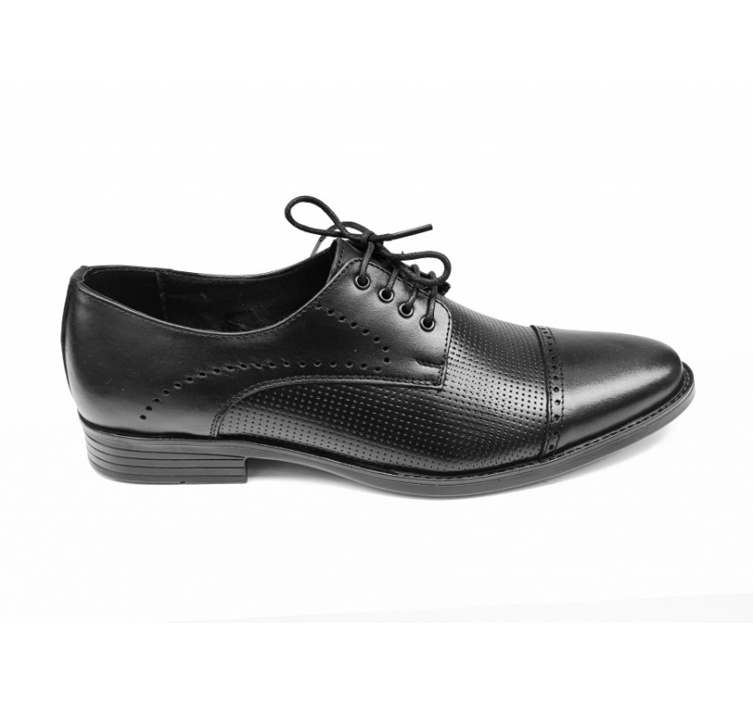 Pantofi barbati eleganti, din piele naturala, Negru, CIUCALETI SHOES