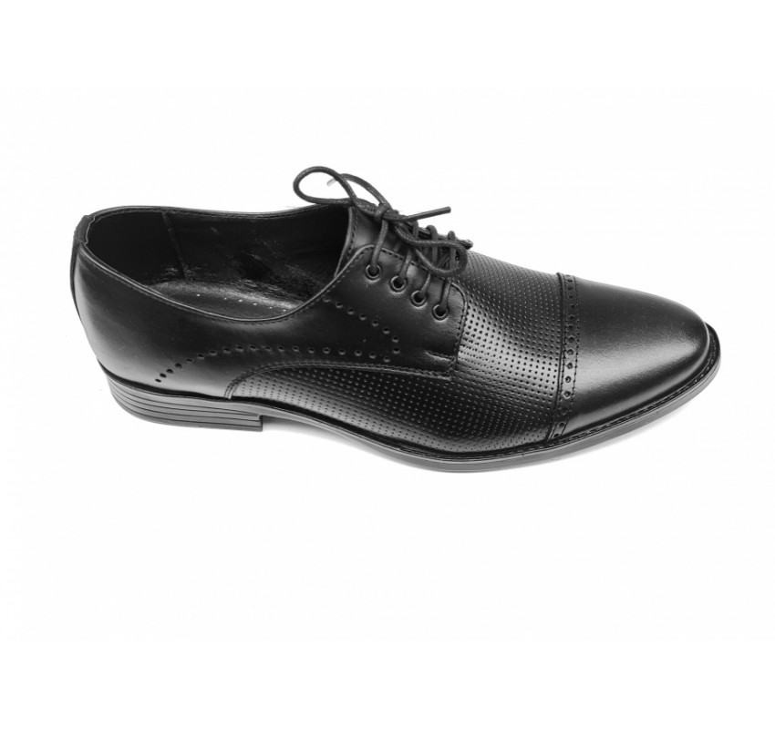 Pantofi barbati eleganti, din piele naturala, Negru, CIUCALETI SHOES