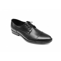 Pantofi barbati eleganti, din piele naturala, Negru, CIUCALETI SHOES