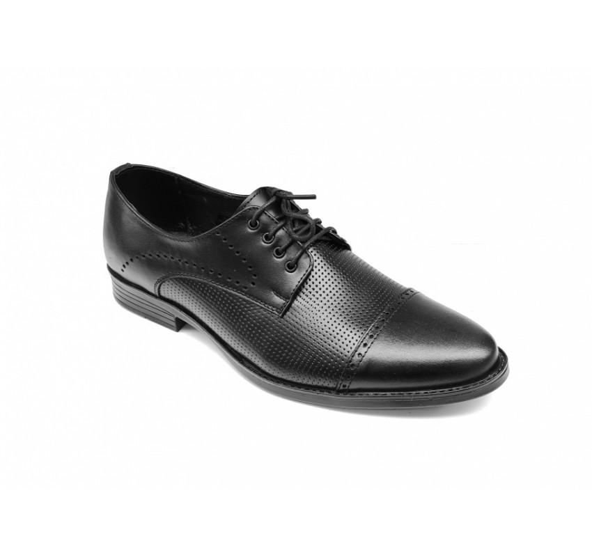 Pantofi barbati eleganti, din piele naturala, Negru, CIUCALETI SHOES