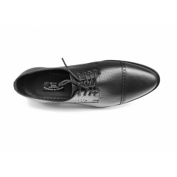 Pantofi barbati eleganti, din piele naturala, Negru, CIUCALETI SHOES