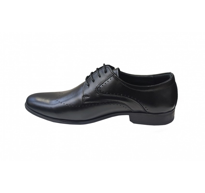 Pantofi barbati eleganti, din piele naturala, Negru, CIUCALETI SHOES - TEST26