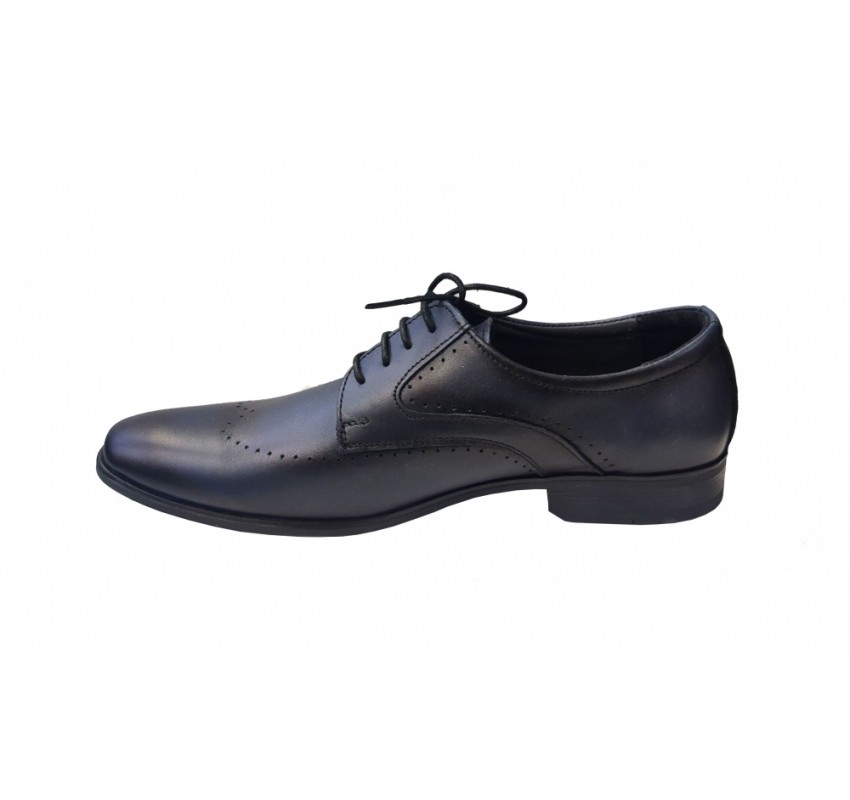 Pantofi barbati eleganti, din piele naturala, Bleumarin, CIUCALETI SHOES - TEST27