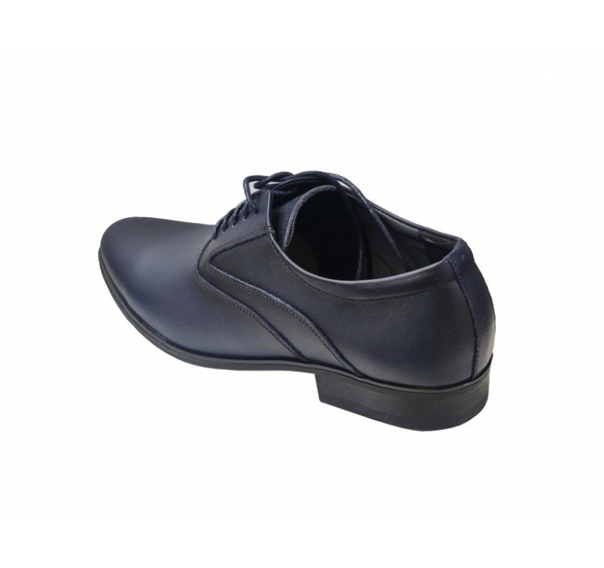 Pantofi barbati eleganti, din piele naturala, Bleumarin, CIUCALETI SHOES - TEST29