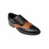 Pantofi barbati casual, din piele naturala Negru si Maro, CIUCALETI