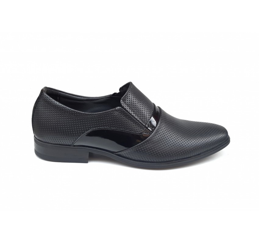 Pantofi barbati eleganti, din piele naturala, Negru - CIUCALETI SHOES