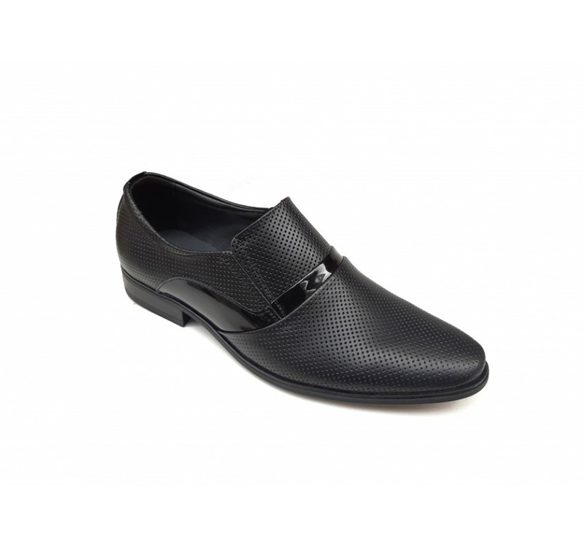 Pantofi barbati eleganti, din piele naturala, Negru - CIUCALETI SHOES