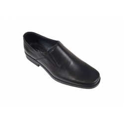 Pantofi barbati eleganti, din piele naturala, Negru, Elastic - CIUCALETI SHOES