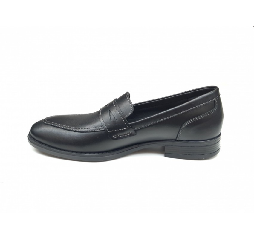 Pantofi barbati din piele naturala, Negru, Ciucaleti Shoes, TEST566N Marimea 41
