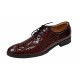 Pantofi barbati office, eleganti din piele naturala, Croco, maro, LAC, TEST64CRML