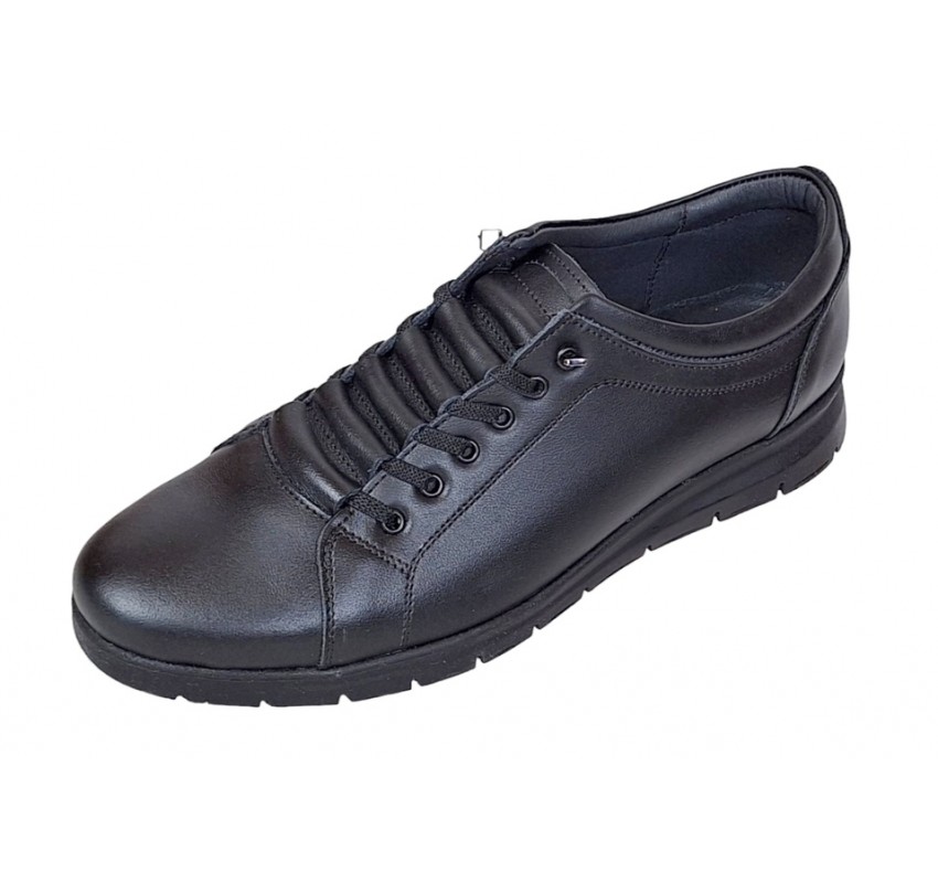 Pantofi caual barbati din piele naturala negru model Tipon