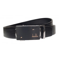 Curea barbati eleganta din piele naturala de culoare neagra pentru costum TK14N