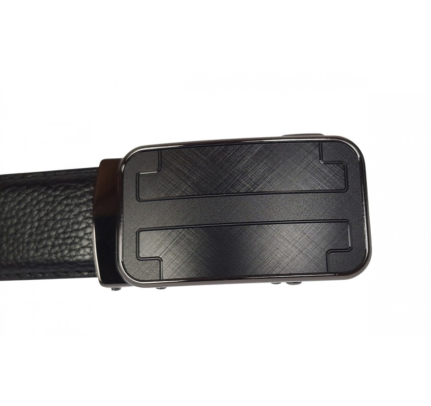 Curea barbati eleganta din piele naturala de culoare neagra pentru costum TK15N