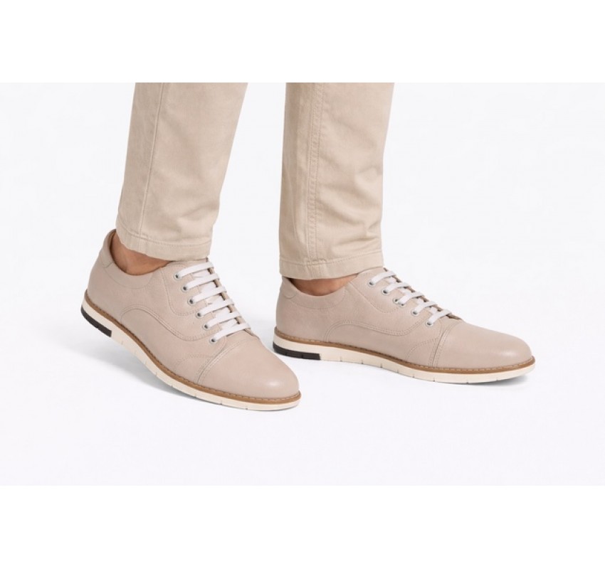 Pantofi barbati bej din piele naturala casual – comozi si usori pentru vara TOP67BEJ