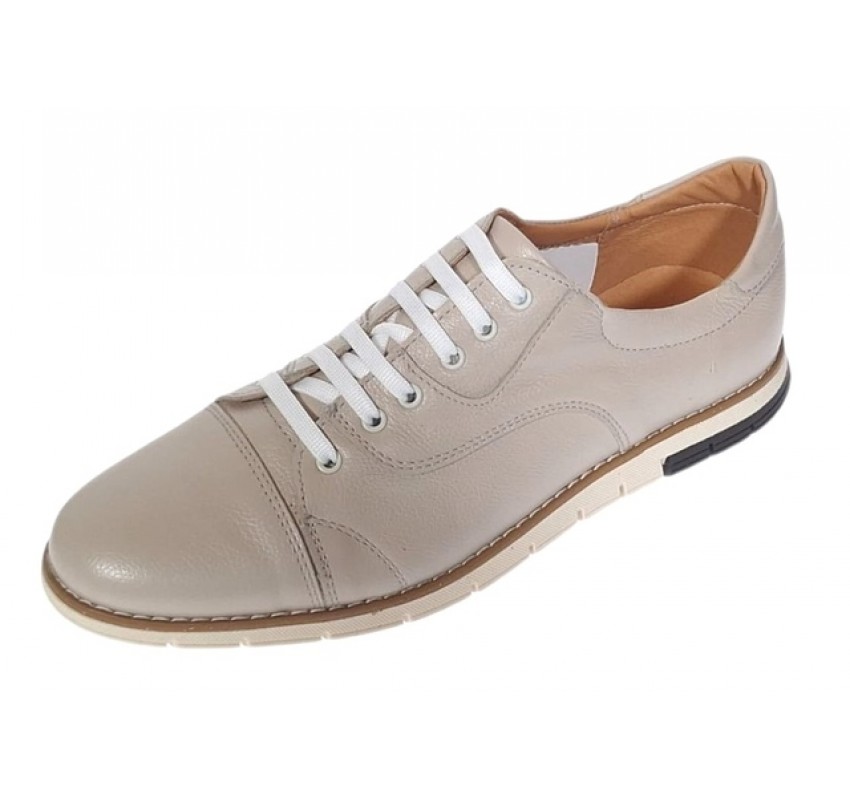 Pantofi barbati bej din piele naturala casual – comozi si usori pentru vara TOP67BEJ