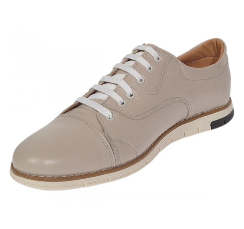 Pantofi barbati bej din piele naturala casual – comozi si usori pentru vara TOP67BEJ