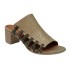 Sandale dama, piele naturala, toc 5cm, Verde, DOGATI - TRK21V