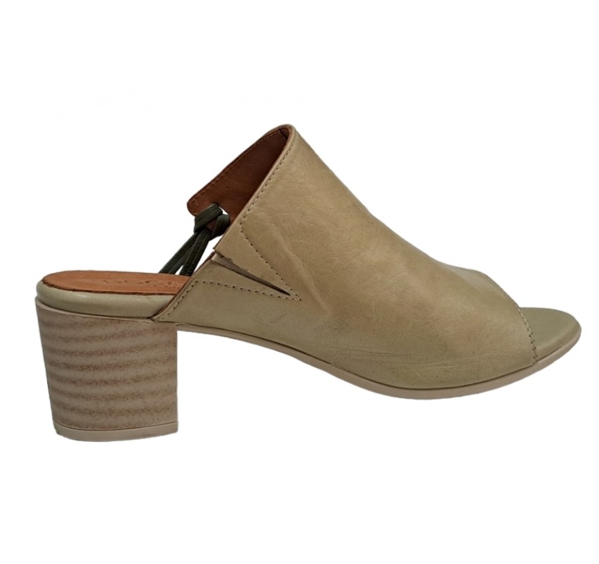 Sandale dama, piele naturala, toc 5cm, Verde, DOGATI - TRK21V