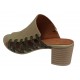 Sandale dama, piele naturala, toc 5cm, Verde, DOGATI - TRK21V