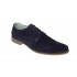 Pantofi barbati, casual, din piele naturala intoarsa, bleumarin VELBLM