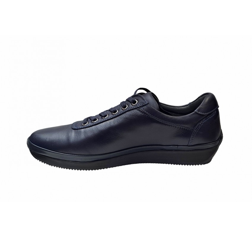Pantofi barbati, casual, piele naturala, Bleumarin, Ultra Confort, VIKOTTY, VIK217BL