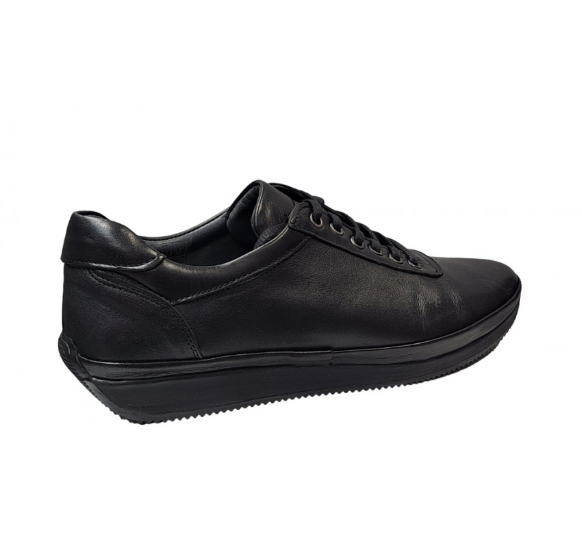 Pantofi barbati, casual, piele naturala, Negru, Ultra Confort, VIKOTTY, VIK217N