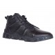 Ghete barbati casual din piele naturala (imblanite) Negru VIK851N