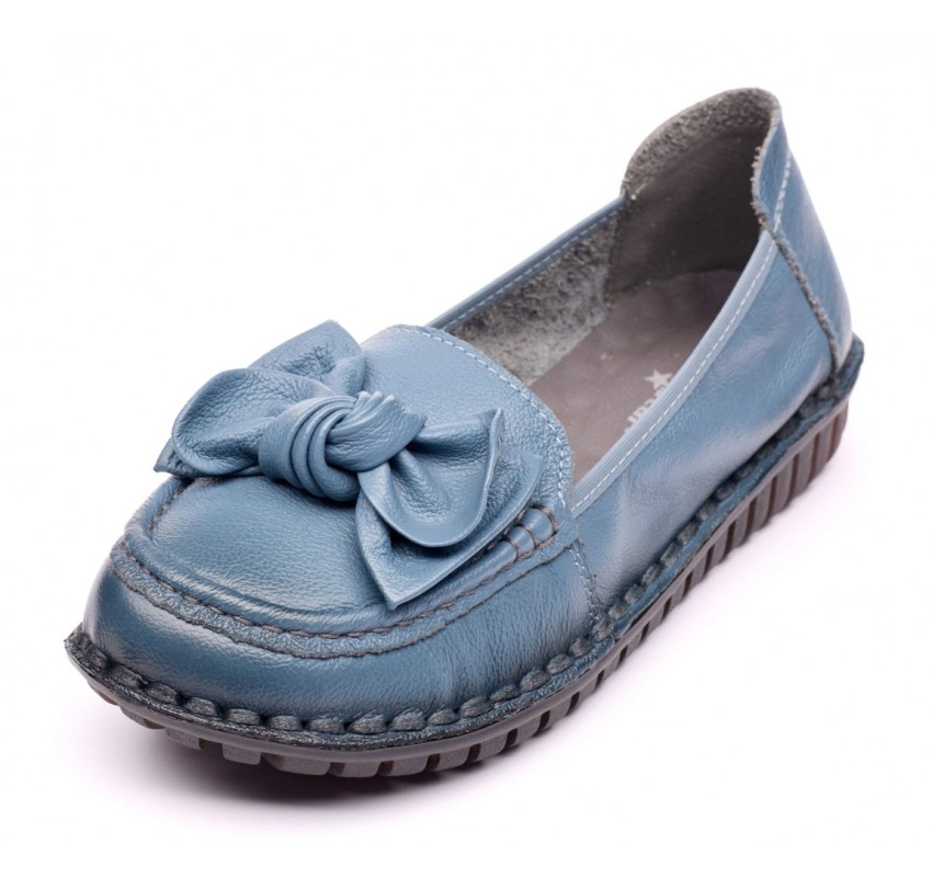 Pantofi dama casual din piele naturala Ciucaleti Aisha Albastru Pantofi dama casual din piele naturala Ciucaleti Aisha Albastru