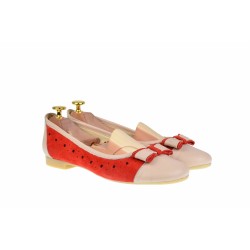 Balerini dama, casual, din piele naturala si piele intorsa -  ZENAVELBR