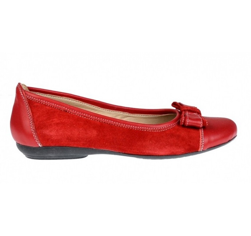 Oferta marimea    37,  38-  Balerini dama rosii din piele naturala lflorr