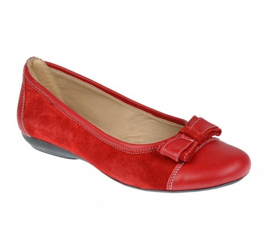 Oferta marimea    37,  38-  Balerini dama rosii din piele naturala lflorr